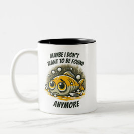 De Café Em Dois Tons Caneca NOT Encontrando o Peixe
