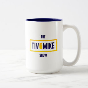 De Café Em Dois Tons Caneca oficial da mostra - azul