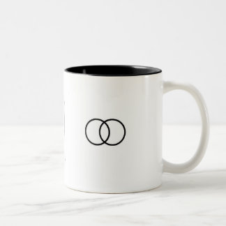 De Café Em Dois Tons Caneca oficial do casamento