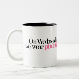 De Café Em Dois Tons Caneca On Wednesdays We Wear Pink Tights