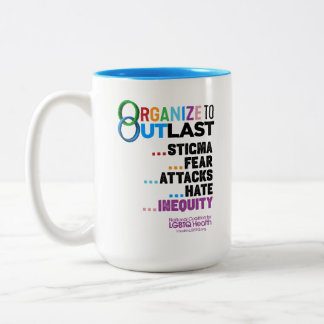 De Café Em Dois Tons Caneca Organize para Superar