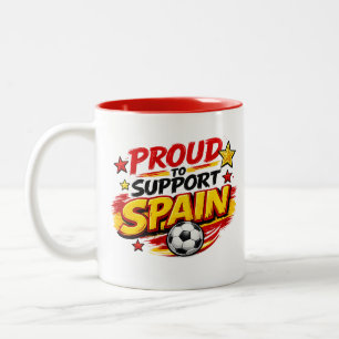De Café Em Dois Tons Caneca ORGULHOSO POR APOIAR A ESPANHA   Espanha Pa