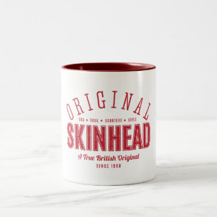De Café Em Dois Tons Caneca original do Skinhead