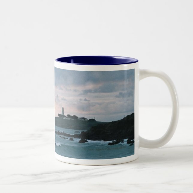 De Café Em Dois Tons Caneca pacífica do farol (Direita)