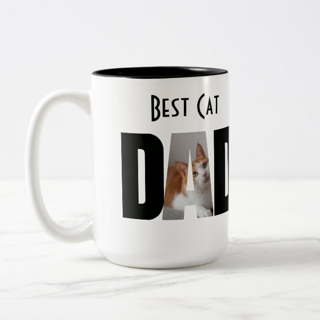 De Café Em Dois Tons Caneca Papai Gato (Esquerda)