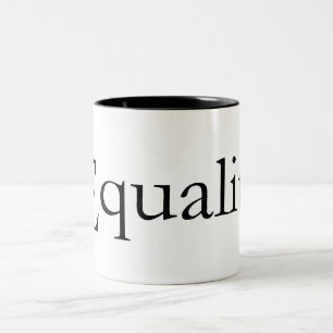 De Café Em Dois Tons Caneca para a igualdade