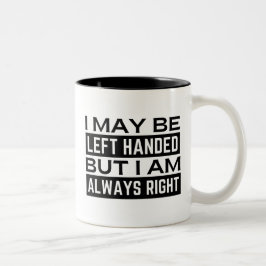 De Café Em Dois Tons Caneca para Canhotos