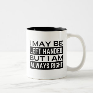 De Café Em Dois Tons Caneca para Canhotos
