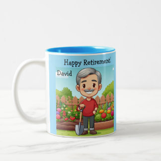 De Café Em Dois Tons Caneca para celebrar a aposentadoria 
