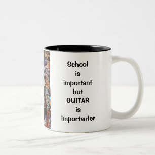 De Café Em Dois Tons Caneca parada importante da guitarra do jogo do