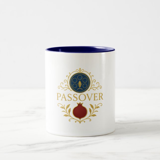De Café Em Dois Tons Caneca - Páscoa Judaica (Centro)