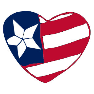De Café Em Dois Tons Caneca Patriótica Coração América   Bandeira EUA C