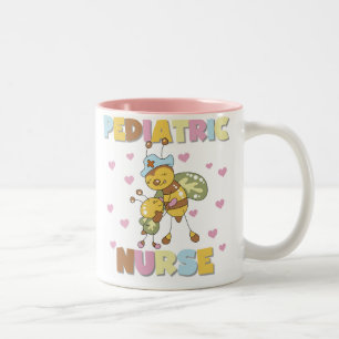 De Café Em Dois Tons Caneca pediatra da enfermeira da abelha
