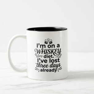 De Café Em Dois Tons Caneca Perdeu Uísque Duas Cores Presente