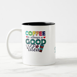 De Café Em Dois Tons Caneca Personalizada