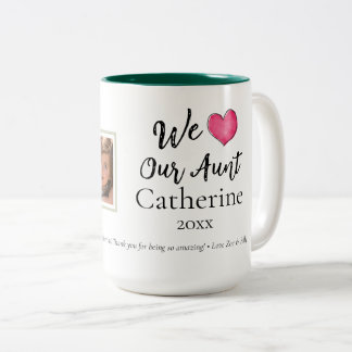 De Café Em Dois Tons Caneca Personalizada 1 Foto Tia Moderna que Amamos