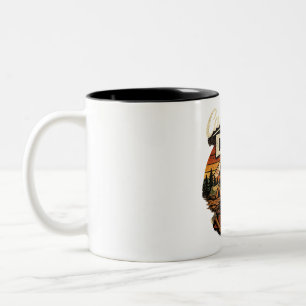 De Café Em Dois Tons Caneca Personalizada Camping Pai Est. 2026