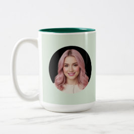 De Café Em Dois Tons Caneca Personalizada com Imagem Única