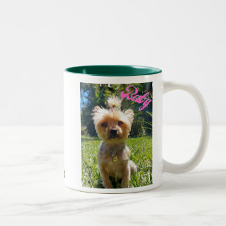 DE CAFÉ EM DOIS TONS CANECA PERSONALIZADA COM UM FOTO DO SEU PET