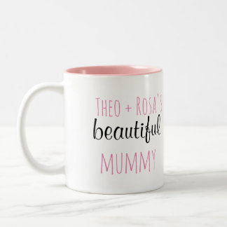 De Café Em Dois Tons Caneca personalizada da mamã