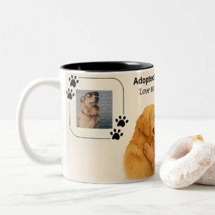 De Café Em Dois Tons Caneca Personalizada da Mamãe do Golden Retriever