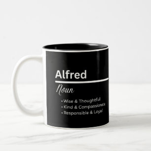 De Café Em Dois Tons Caneca Personalizada Definição do Nome Masculino A