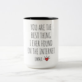 De Café Em Dois Tons Caneca Personalizada do Dia dos Namorados Presente