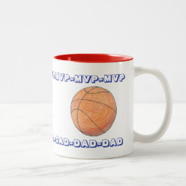 De Café Em Dois Tons Caneca personalizada do Dia dos Pais MVP DAD