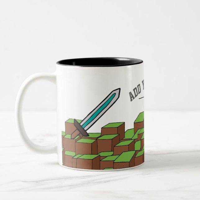 De Café Em Dois Tons Caneca personalizada do Gamer (Esquerda)