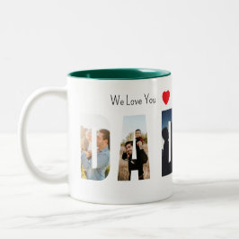 De Café Em Dois Tons Caneca Personalizada do Papai com Foto