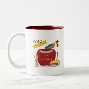 De Café Em Dois Tons Caneca personalizada do professor