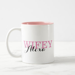 DE CAFÉ EM DOIS TONS CANECA PERSONALIZADA PARA ESPOSA