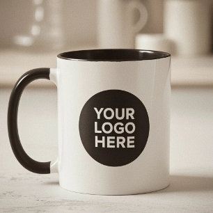 De Café Em Dois Tons Caneca Personalizada para Logotipos Corporativos e