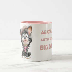 De Café Em Dois Tons Caneca Personalizada para Meninas Rebelde Fofa