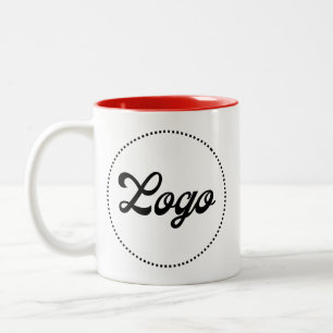 De Café Em Dois Tons Caneca Personalizada Promocional Vermelha com Logo