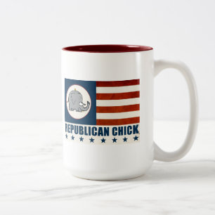 De Café Em Dois Tons caneca pintinho republicana