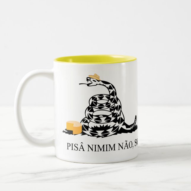 De Café Em Dois Tons Caneca Pisa nimim não, sô (Esquerda)