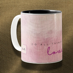 De Café Em Dois Tons Caneca Poeta Crepúsculo Heather Nome Personalizado