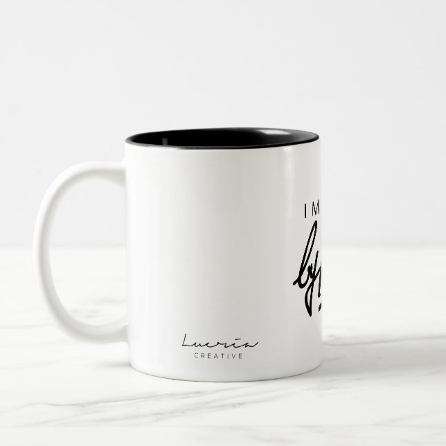 De Café Em Dois Tons Caneca por Hudson (Esquerda)