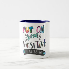 De Café Em Dois Tons Caneca positiva das calças