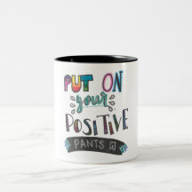 Caneca positiva das calças