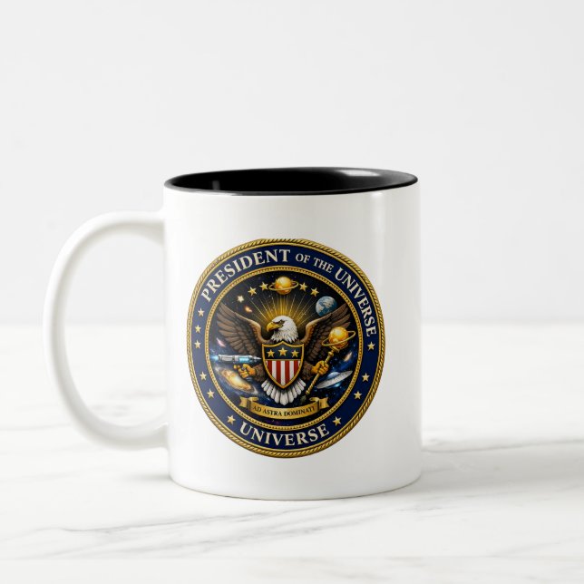 De Café Em Dois Tons Caneca Presidente do Universo (Esquerda)