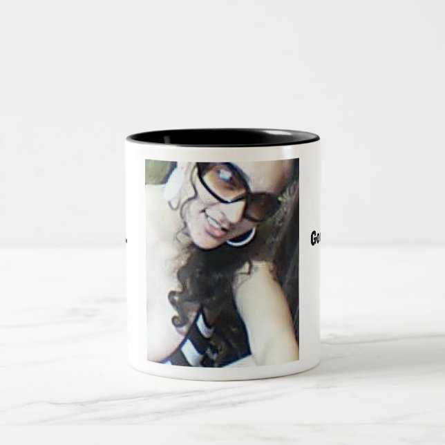 De Café Em Dois Tons Caneca preta (Centro)