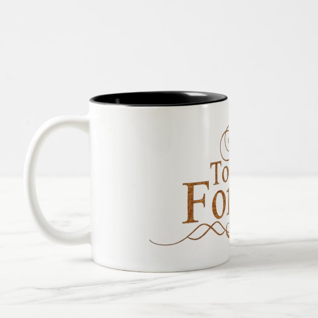 De Café Em Dois Tons Caneca Preta (Esquerda)