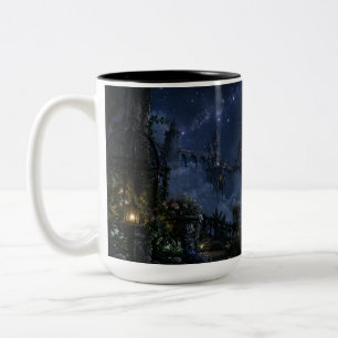 De Café Em Dois Tons Caneca Preta Castelo Flutuante Soothing Savage