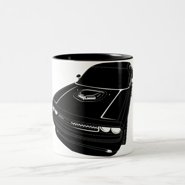 De Café Em Dois Tons Caneca preta do abanador 0002 (Centro)