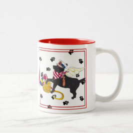 De Café Em Dois Tons Caneca preta do laboratório do marinheiro dos