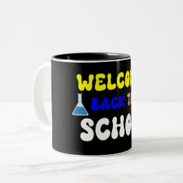 De Café Em Dois Tons Caneca Pschool Humor - Volta às Aulas 2025