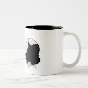 De Café Em Dois Tons Caneca quebrada