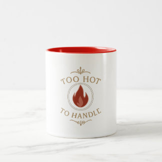 De Café Em Dois Tons Caneca - Quente Demais Para Segurar